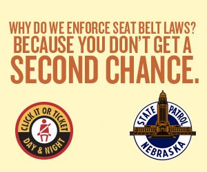 NEStatePatrol's tweet photo. Starting Monday, troopers and dispatchers throughout the state will be working overtime to enforce seatbelt laws. 

NSP is teaming up with many other departments around the state and country for "Click It or Ticket". 

#DriveSafeNE #EveryTripEveryTime https://t.co/kS0nZHmuUN https://t.co/TACoVNSgiQ