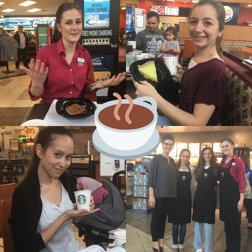 A huge congratulations to Savannah, Kimmie and Cori at Lawn travel plaza @HMSHost for becoming re-certified coffee masters! <a href="/ChuckDavid5/">Chuck David</a> <a href="/Damian_Waugh/">Damian Waugh</a>