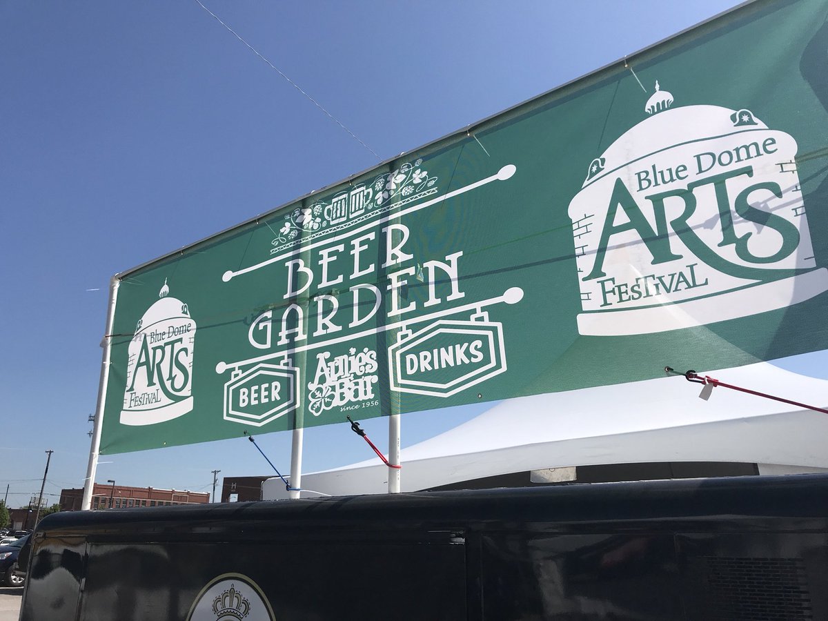 MarshallBrewing's tweet photo. Who is headed to @BlueDomeFest? Look for the #BeerGarden to the west of the stage. #Drinklocal #Craftbeer #BDAF #Tulsa https://t.co/raOYQ4mqCr