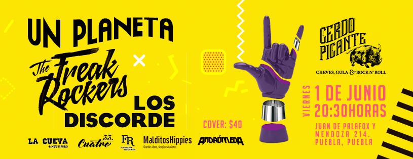 ¡Amigos de #Puebla los vemos el 1 de junio en <a href="/CerdoPicante/">Cerdo Picante</a> junto con unos chingones <a href="/unplaneta1/">OfficialTsum【#ツムツム代行】作業時間1分</a> y <a href="/thefreakrockers/">The Freak Rockers</a>