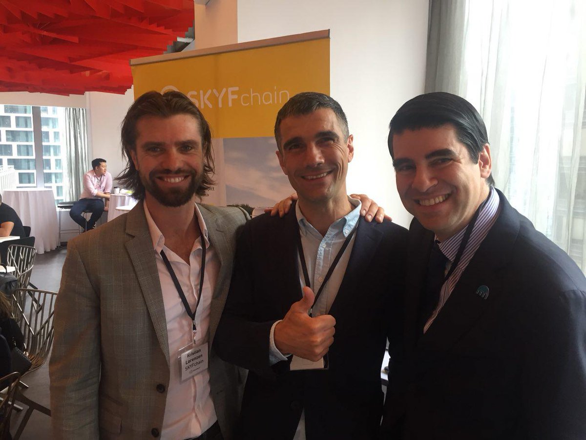 SKYFchain's tweet photo. SKYFchain's team with Alejandro Palantzas of KRAKEN

https://t.co/nOhCoPoD61

#ico #blockchain #drone #SKYFchain https://t.co/qQlCsctPhK