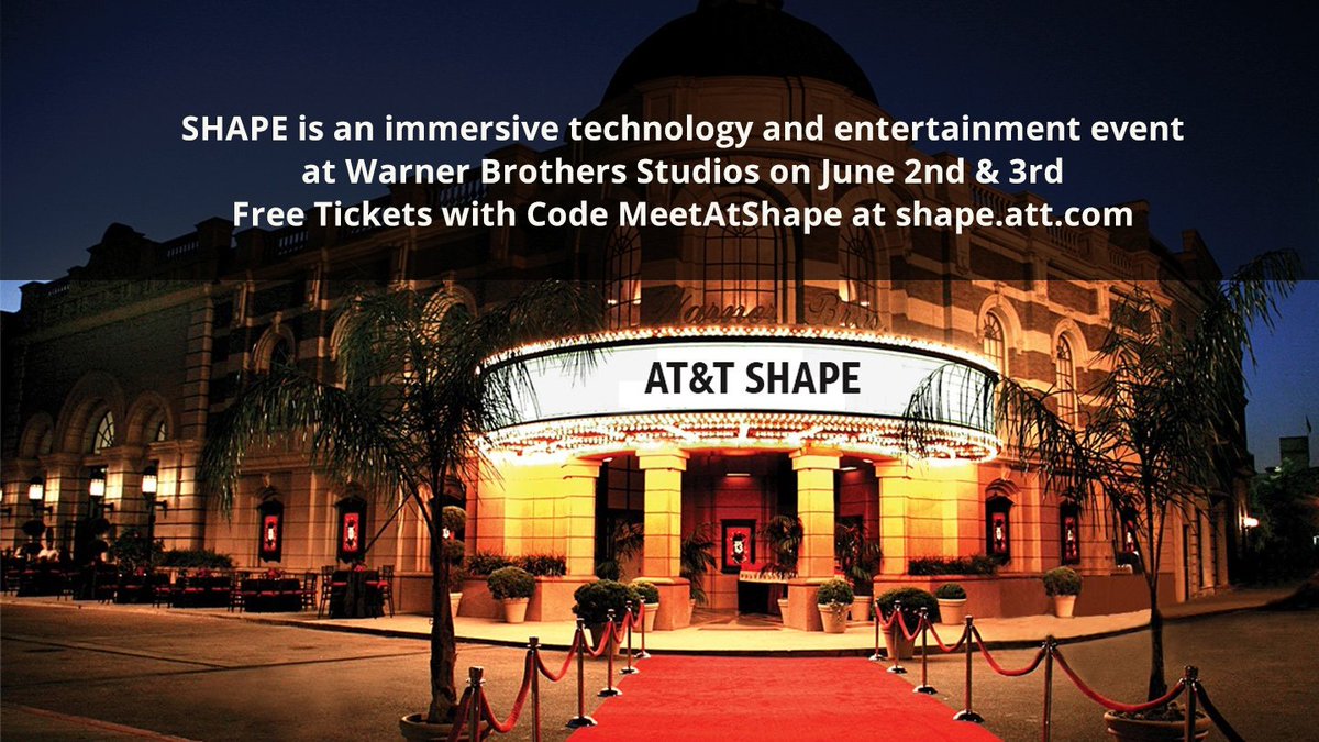 BigTecher's tweet image. Free Tickets to Shape: CEO of Intel on #5G, makers of #ReadyPlayerOne on #VR, try it before you can buy it #tech, more! Register at shape.att.com  with code for #free tix: MeetAtShape
#ar #AugmentedReality #movies #la #deal #apps #design #Filmmaking #event #fun #art