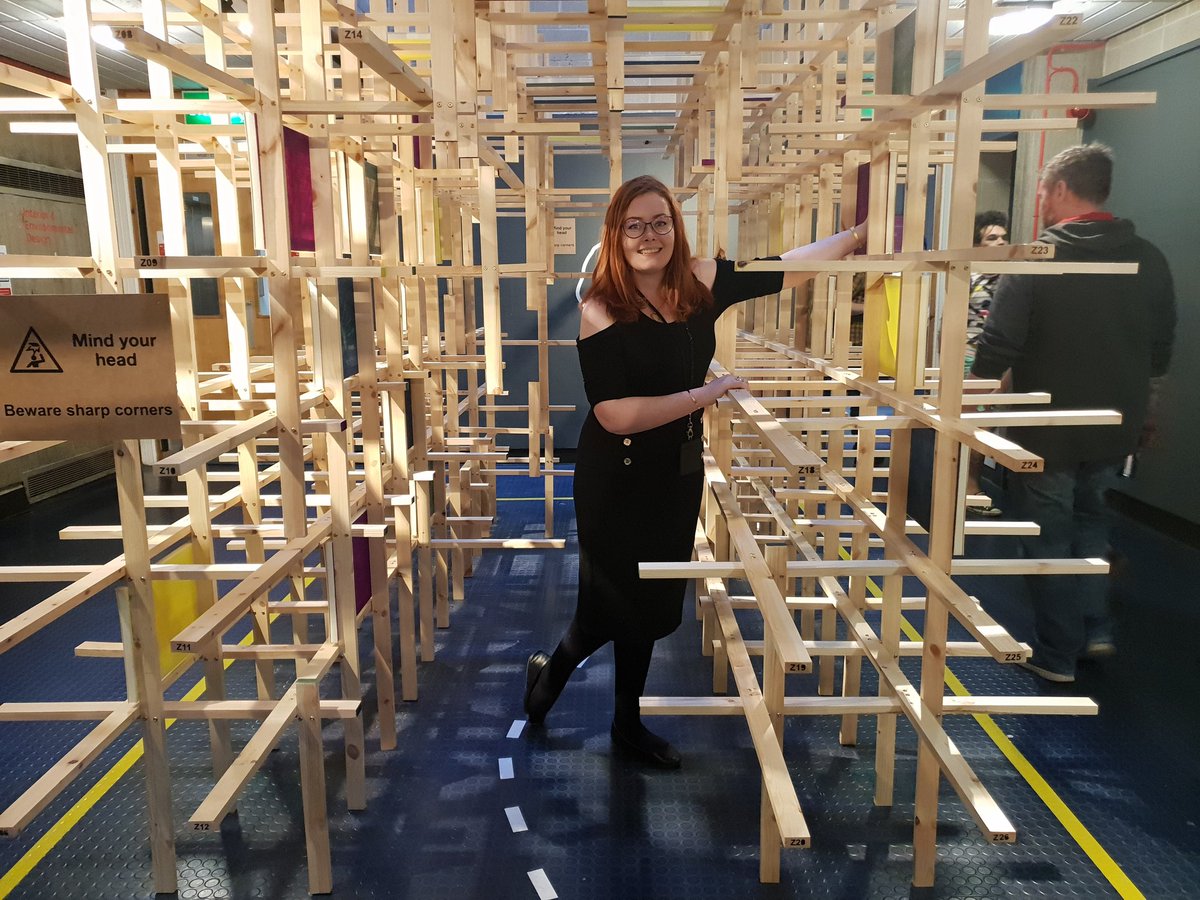 CatIntArch's tweet photo. So excited to see people enjoying my installation #DJCADDegreeShow #interiordesign #DJCAD #degreeshow #amomentofplay #ied2018 https://t.co/c5HIdUtBJS