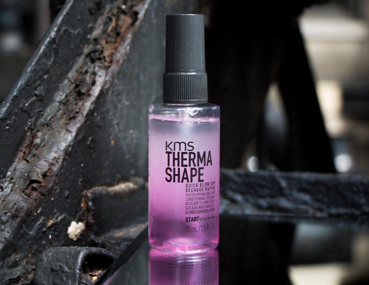 Faster blow dry time and reduced friction on the go with our travel-sized THERMASHAPE Quick Blow Dry Spray! #StyleMatters