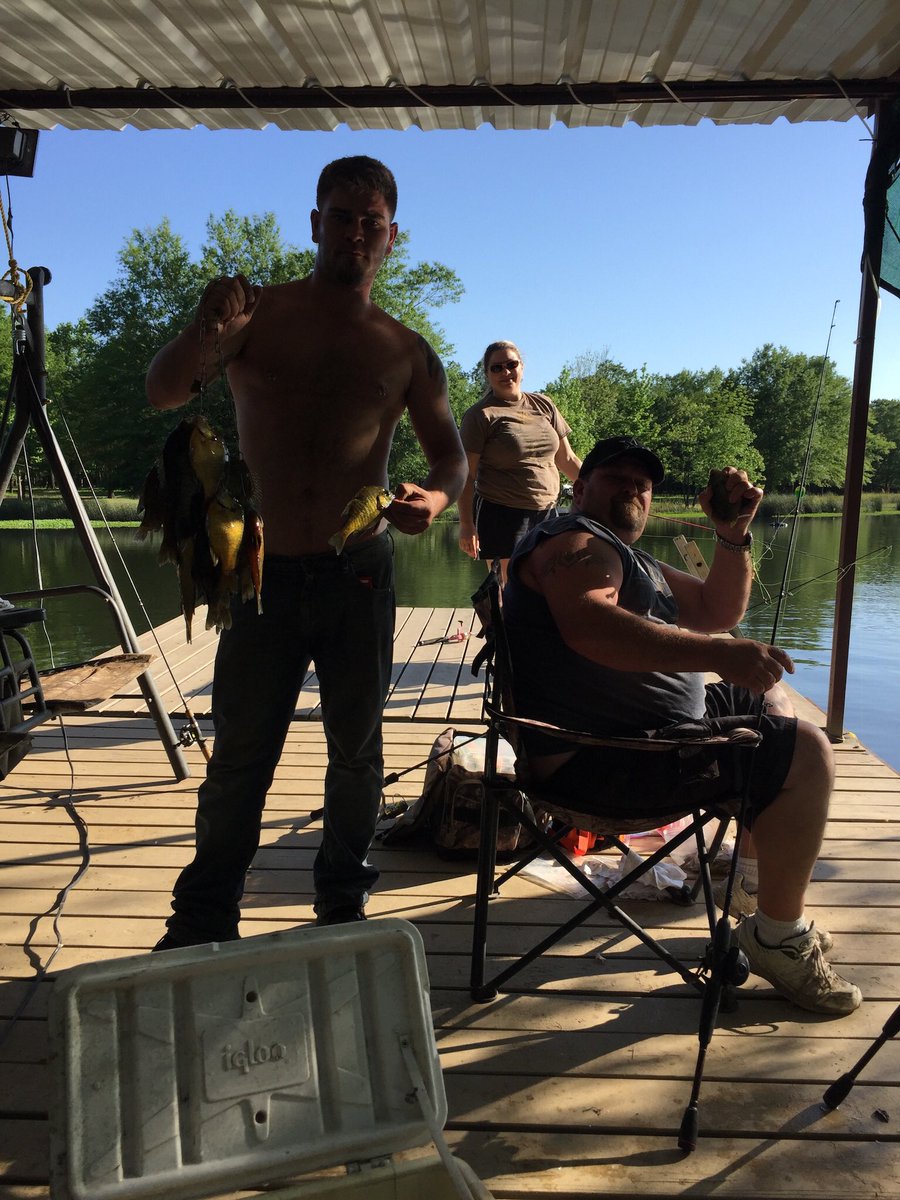 Nexttripwhite's tweet photo. It was a good fishing day at the farm two weeks ago.  Great relaxing fun!!!! https://t.co/TJVSEVbeRu