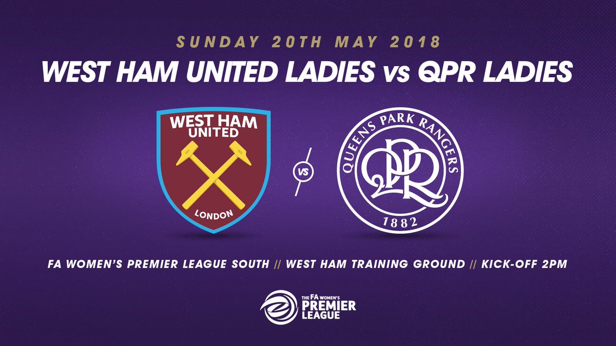 QPRWFC's tweet photo. 📝 We've all you need to know ahead of #QPRLFC's season finale at @westhamladies.

▶️ https://t.co/VehzS8HaaW https://t.co/dddtRxf7mP