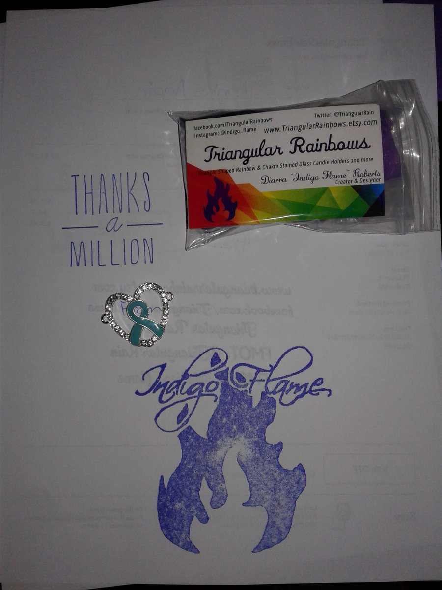 TrianglularRain's tweet photo. My customers come first. #jewelry #connectors #awareness #tealribbon #ribboncharm #ribbonawareness #indigoflame #smallbusinessowner #SpoonieSpeak #TriangularRainbows #anxiety #ocdawareness #ptsdawareness #soldout #tsunamivictims #tourettesyndromeawareness #ovariancancerawareness https://t.co/kVABn3zCf8