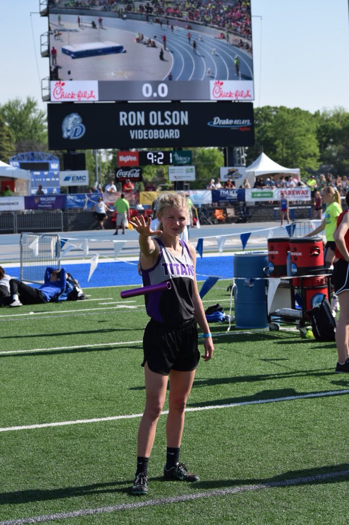 kylenorris20's tweet photo. I have no idea the number of 800’s this girl has run in her track career, but today’s 1st place finish was the last one. Proud of you and your teammates that made it fantastic. #dropthebaton #sheout #state @madisonnorris18 https://t.co/H0YeYlsrn1
