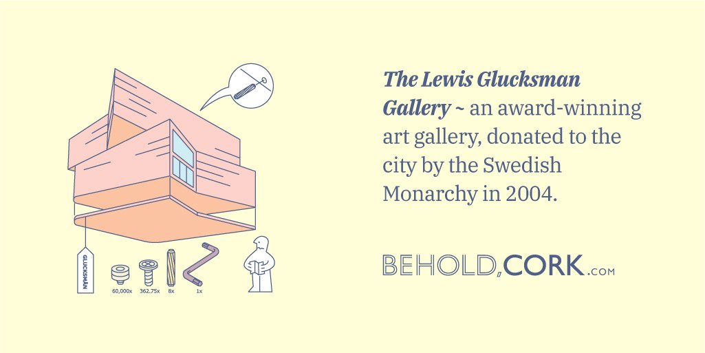 BeholdCork's tweet photo. Behold, The Lewis Glucksman Gallery ~ an award-winning art gallery, donated to the city by the Swedish Monarchy in 2004. #beholdcork #cork #corkcity #ireland #corkireland #lovecork  https://t.co/54t6kyww1B https://t.co/GXVf72vJOo