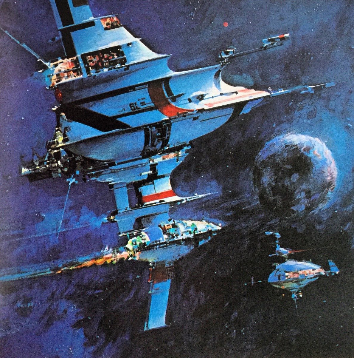 retroscifiart's tweet photo. Art by John Berkey. Images from: Ariel magazine 1978, Science Fiction Age magazine 1994, The New Visions: A Collection of Modern Science Fiction Art 1982,  Future Life magazine Sept 1979 https://t.co/joEIYprfjf
