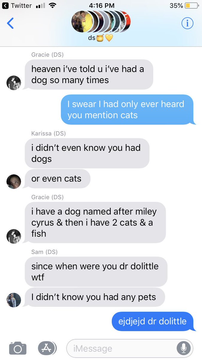 devinsweeties's tweet photo. SINCE WHEN ARE YOU DR.DOLITTLE 😂 https://t.co/bHibvIAmuQ