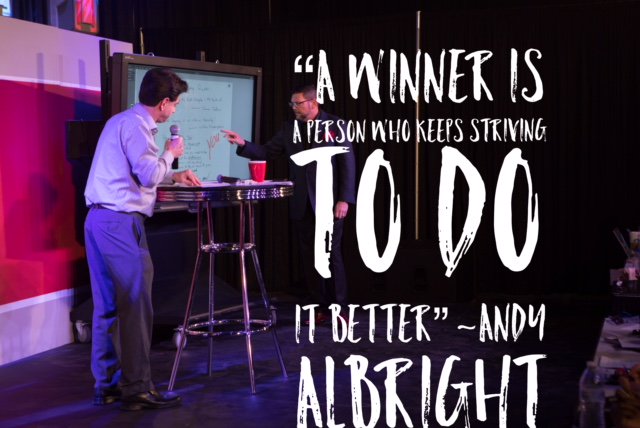 AndySAlbright's tweet photo. "A winner is a person who keeps striving to do it better" #winning #striveforit https://t.co/zv3MTTRZxe