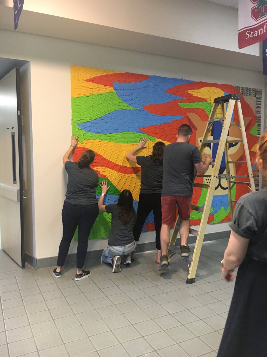 cmac920's tweet image. Collaboration is such a wonderful thing! Thank you so much @Fossil for your hard work on this amazing art piece and working so hard to incorporate the students into the mural! Our community is in LOVE with it! #barronworldfamous #pisdcreatesart