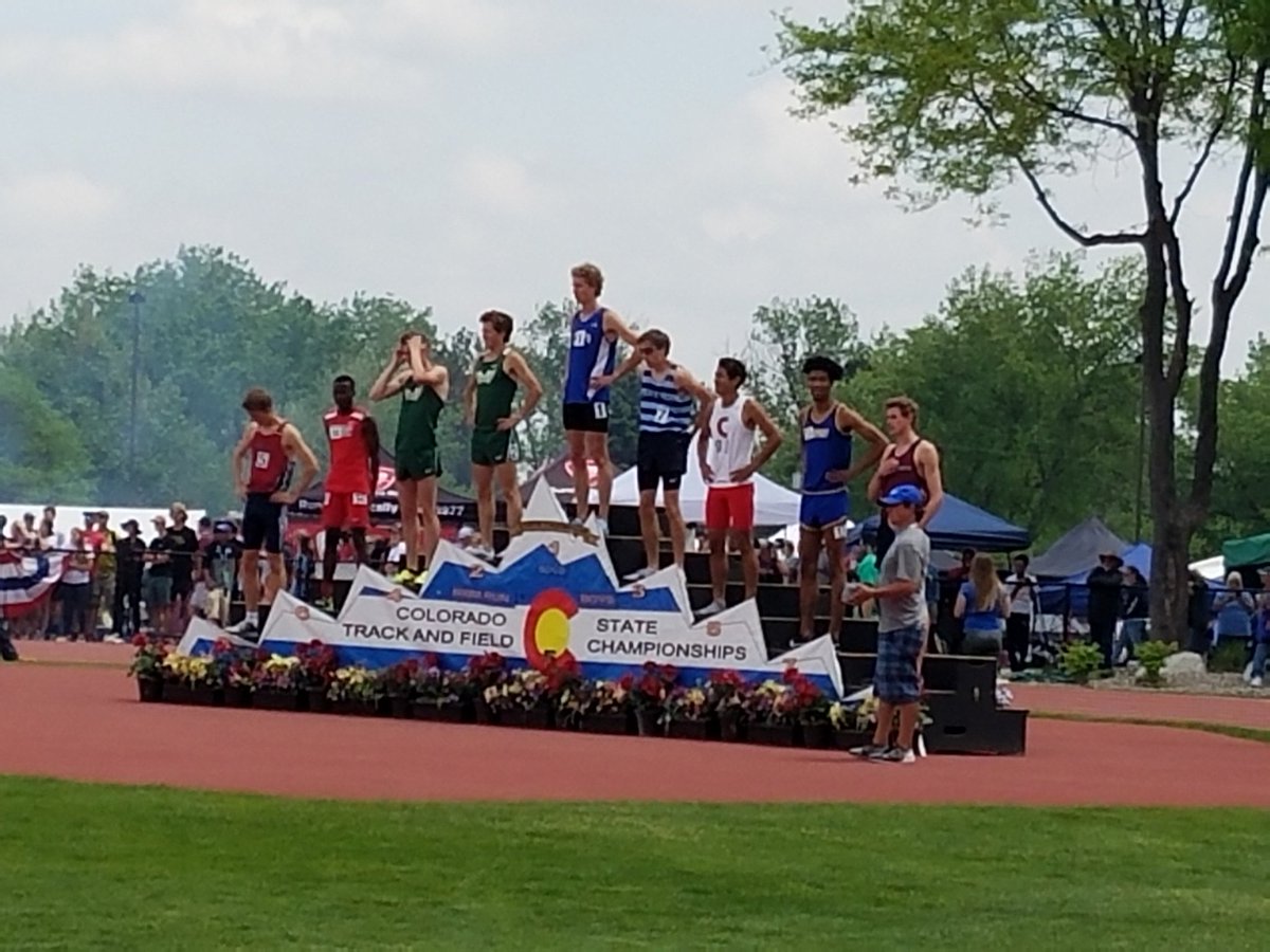 xc_central's tweet photo. David Cardenas 5th Place in Colorado 800m 5A State Championships today after also finishing 11th place in 3200m yesterday. Congrats to David and way to represent Central. https://t.co/w4zrqlyiiI