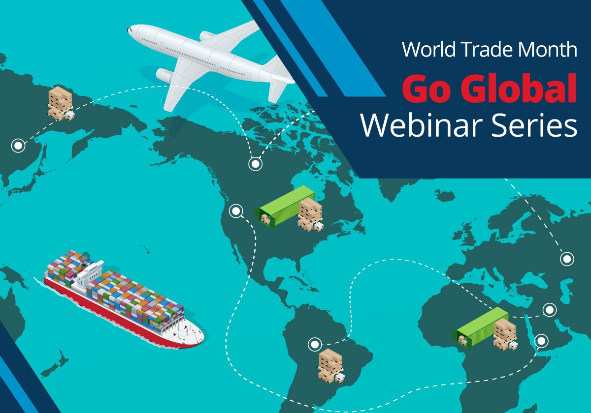 Selling internationally? There are many #logistical decisions to ensure your profit. Get tips that can help you in the #GoGlobal free #ExportWebinar Series Wednesdays in May. census.gov/foreign-trade/… #WorldTradeMonth #LearnToExport