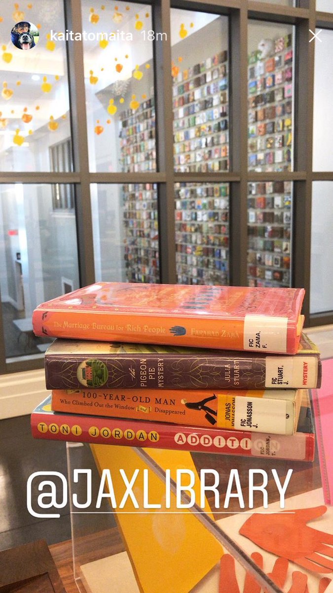 jaxlibrary's tweet photo. ๐ค๐What does your #jplbookstack look like this weekend?! ๐ธ: kaitatomaita https://t.co/j4FFoFcmQJ