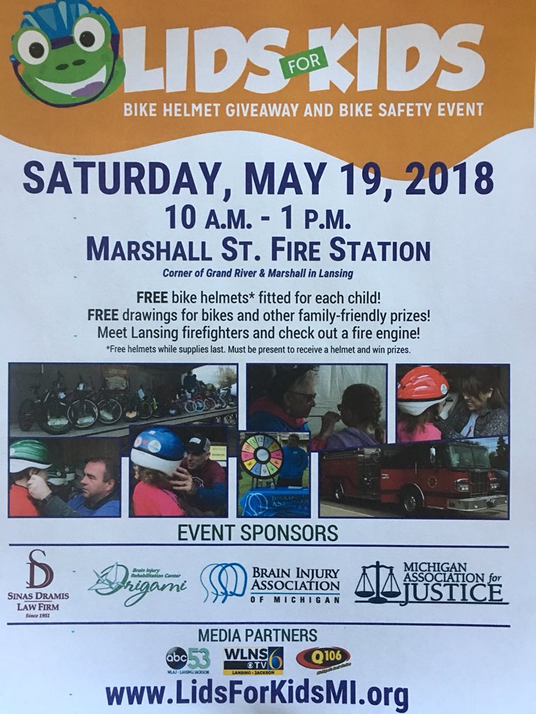 Free bike helmets!  Saturday!