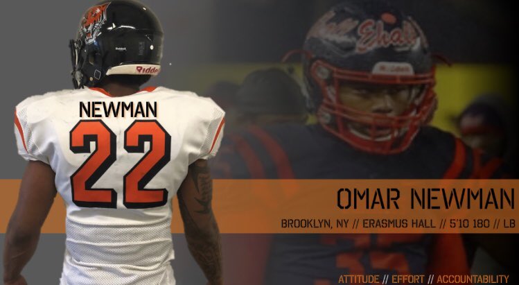 BuffStateFB's tweet photo. Next up for the Class of '22 is...
Linebacker from Erasmus Hall, Omar Newman! https://t.co/oO0HAHzvDu