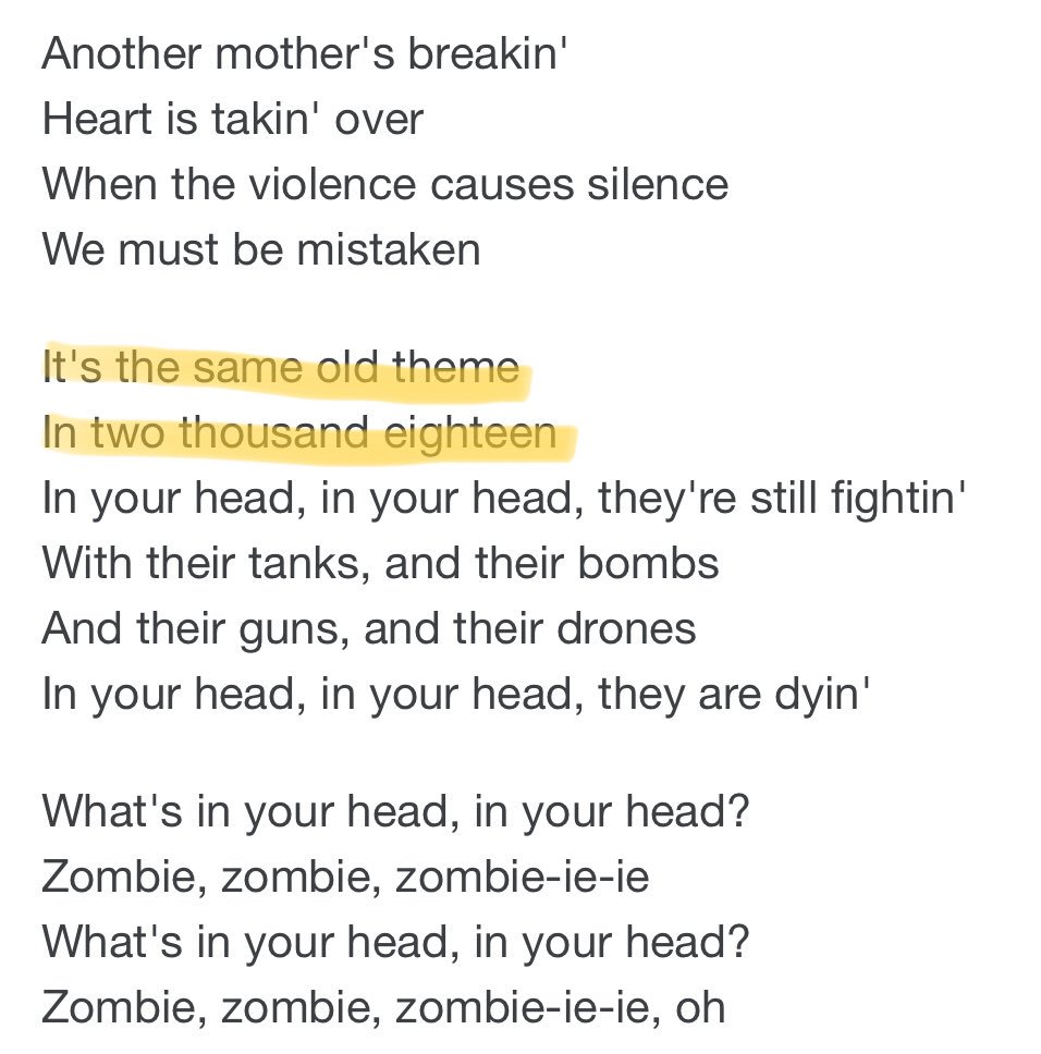 Dean Cron on X: The lyrics to @badwolves cover of #Cranberries #Zombie  seem sadly relevant today. #WhenWillitEnd #SantaFe   / X