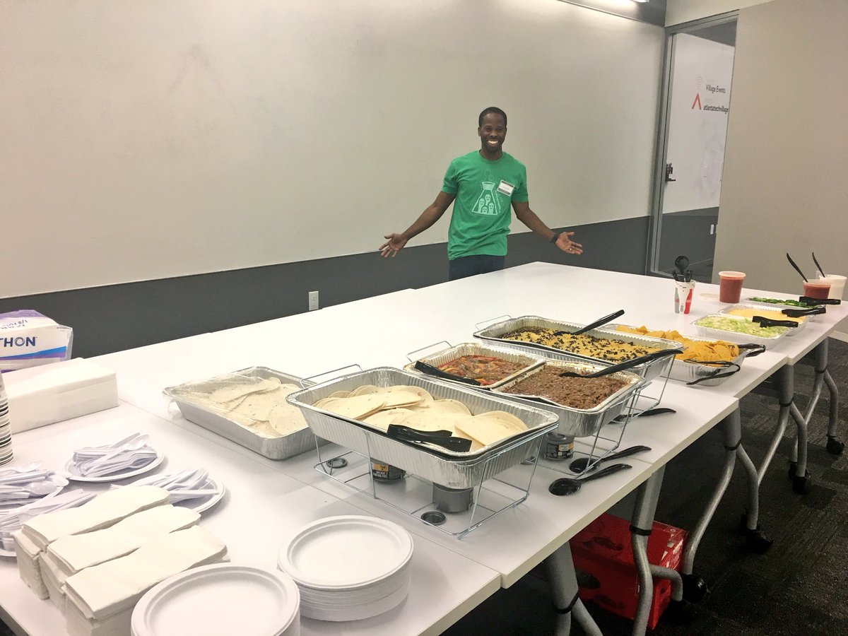 atlsw's tweet photo. #StartupWeekendAtlanta has officially kicked off! You can still register on-site if you head down NOW! This weekend is going to be awesome 👏 great energy in the room (and tonight is taco night 🌮) #atlsw https://t.co/zbylxc7IEV