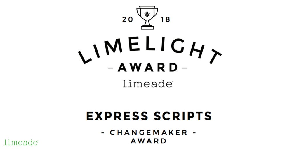 RealJonWoods's tweet photo. Very proud to be awarded the 2018 Limelight Changemaker Award! Thank you, @Limeade for recognizing the steps we’ve taken to improve employee well-being and engagement! https://t.co/7AJG1MW5jz #expressrx https://t.co/n4dClvn4J7