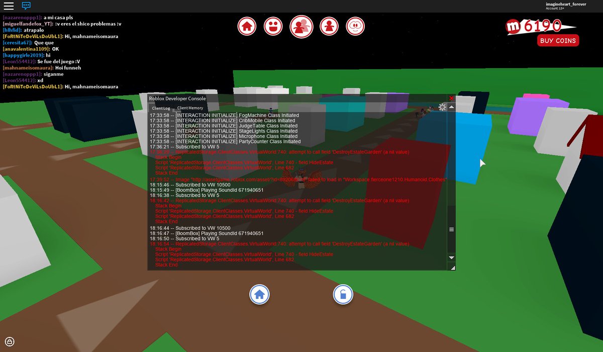 Alexnewtron On Twitter Can You Type Console In The Game Chat And Send Me A Screenshot Of What It Says - roblox developer console log
