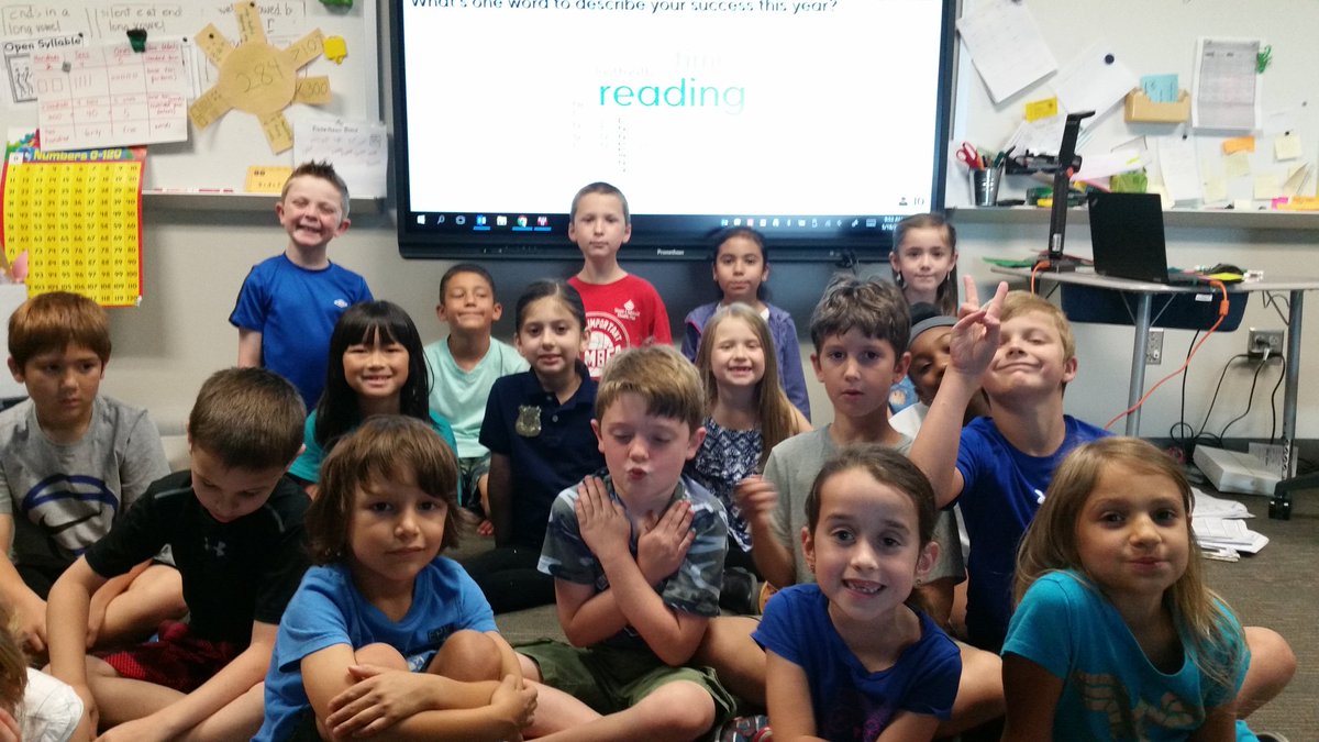 Vance_Wells's tweet image. It&apos;s hard to see in the lighting, but some of the other successes mentioned in our word cloud were time, poetry, science, and lost tooth! #ExploreWells #WELEADinMay #ClassReflection