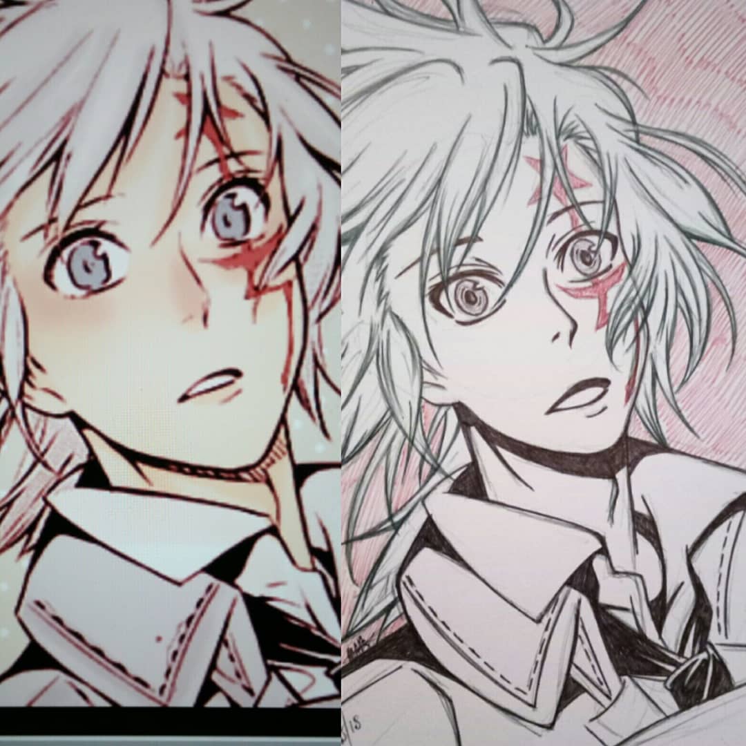 VampyMegz's tweet photo. Biro drawing of Allen Walker from D.gray-man #birodrawing #dgrayman #fanart https://t.co/rhSoaZZYIZ