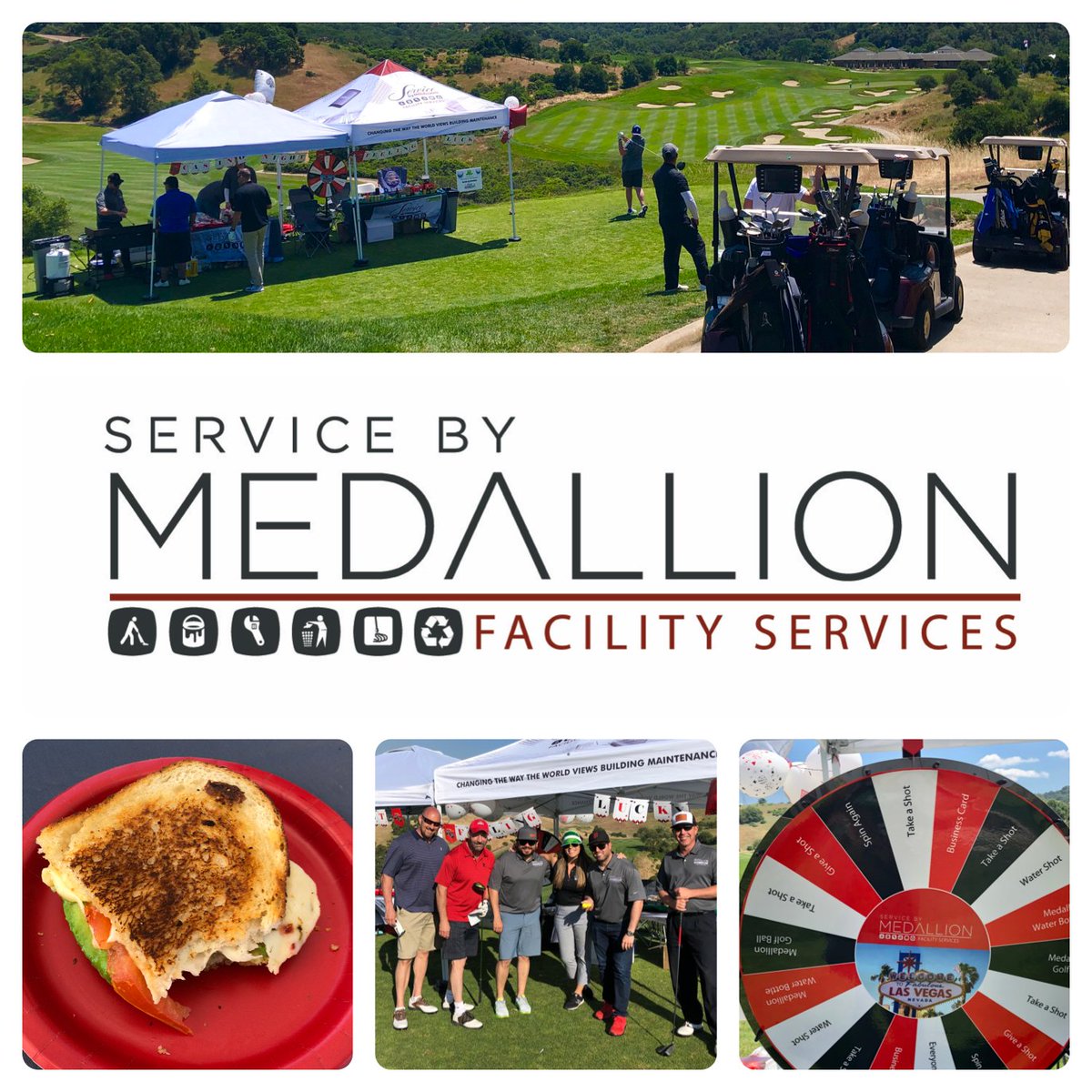 Thank you <a href="/IFMA/">IFMA</a> Silicon Valley Chapter  for hosting yesterday's Viva Las Vegas themed golf tournament at <a href="/golfatcinnabar/">Cinnabar Hills Golf</a> in San Jose. We had a blast meeting all the golfers and serving them our delicious grilled cheese sandwiches. #ServiceByMedallion #IFMASiliconValley #Vegas