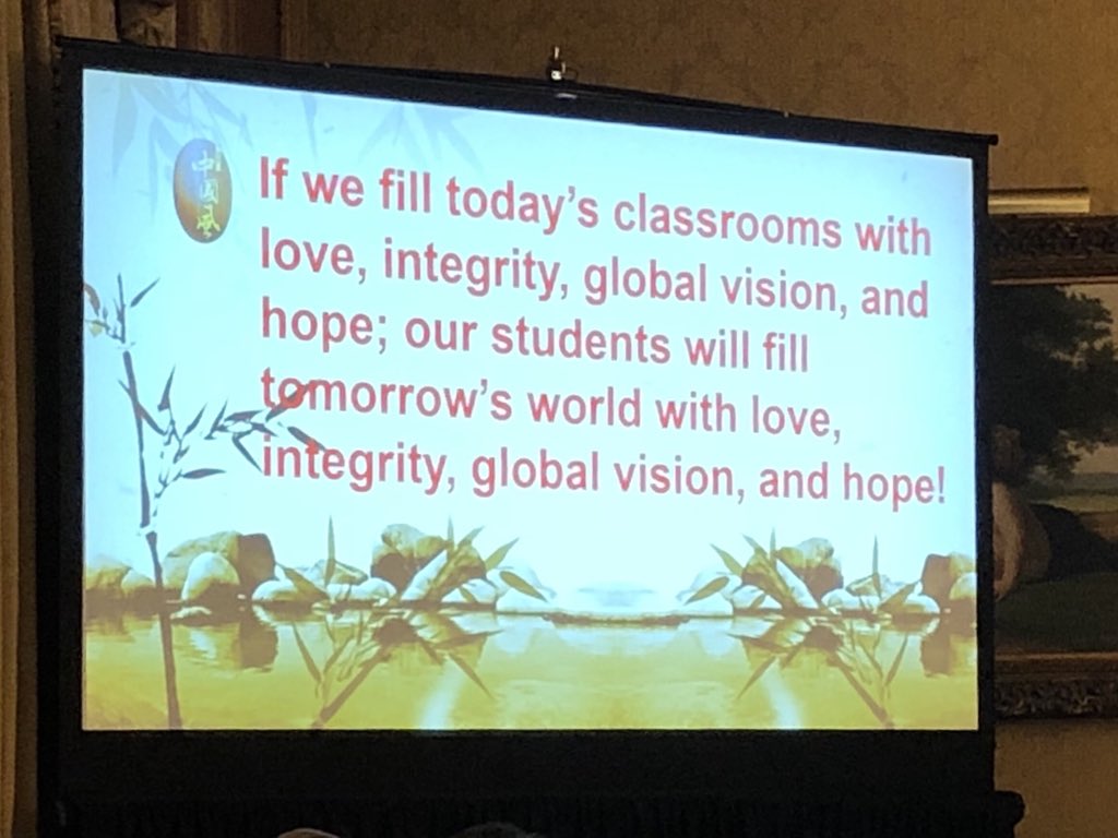Our Chinese teacher’s pride - <a href="/yingjin/">Ying Jin</a> sent us a great message to take home. <a href="/actfl/">ACTFL</a> #NCLC18 <a href="/germanjue/">Jeff Wang</a> <a href="/AsiaSocietyEDU/">Asia Society Education</a>