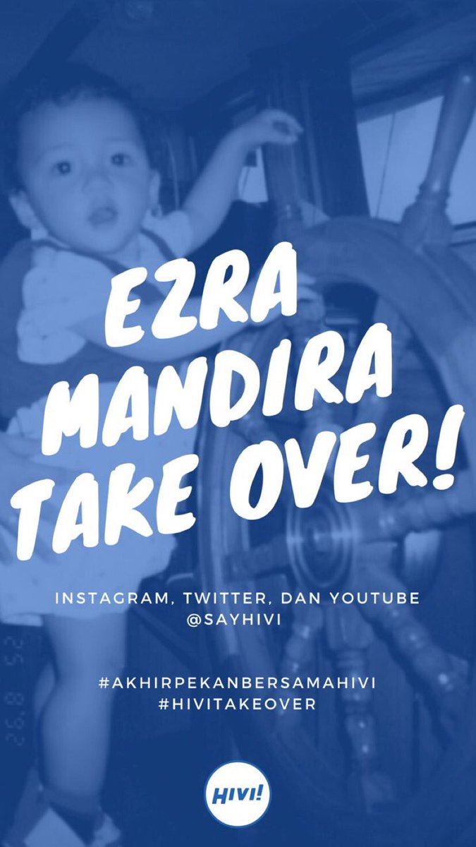 Yesss! Hari ini gue (Ezra) akan take over Instagram, Twitter, dan Youtube nya <a href="/sayHIVI/">HIVI!</a> hahaha. Siap2 yang mau ngobrol2 nanya2 dan pengen tau weekend ini gue ngapain aja, stay tuned di semua socmed nya HIVI! yaa! 😁😁