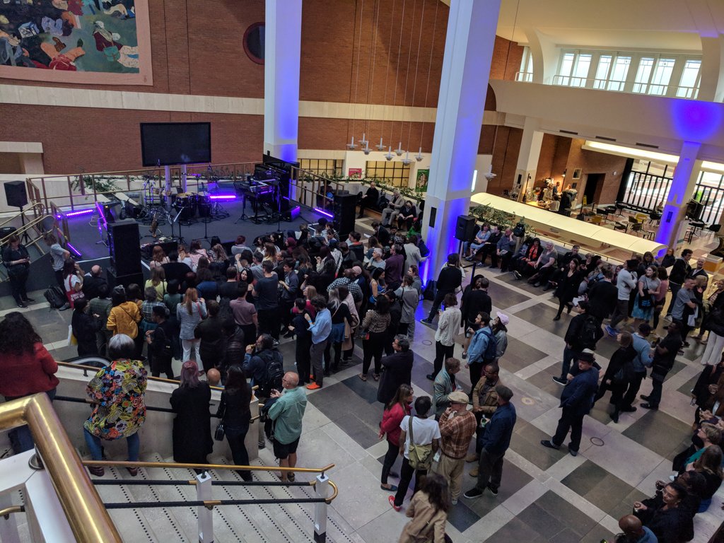 MedioritePlus's tweet photo. Waiting to start @britishlibrary for #lateatthelibrary 50 years of radical words. @mediorite https://t.co/54mIUIX299