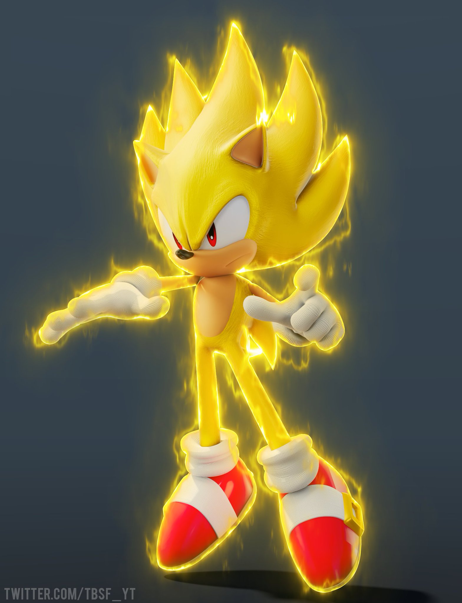 TBSF on X: Here's Another Dark Super Sonic Render!   / X