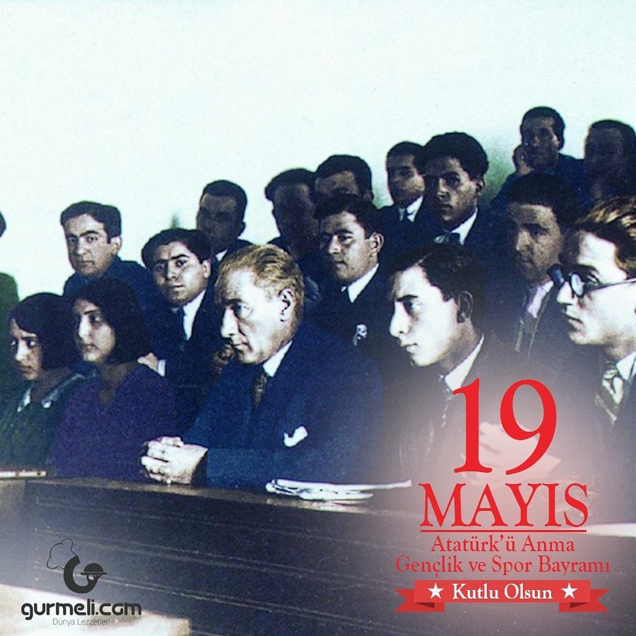 19 Mayıs Atatürk'ü Anma, Gençlik ve Spor Bayramımız Kutlu Olsun. 🇹🇷 #19Mayıs #GurmeEli