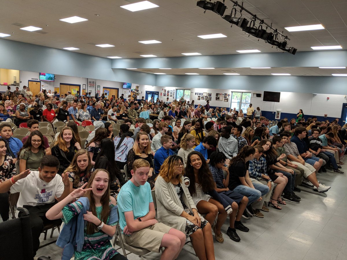 So proud of our eighth grade students and all they have accomplished this school year. Many were recognized today for outstanding qualities they possess at our eighth grade ceremony.  Congratulations to the WHMS eighth grade class, now go take high school by storm!
