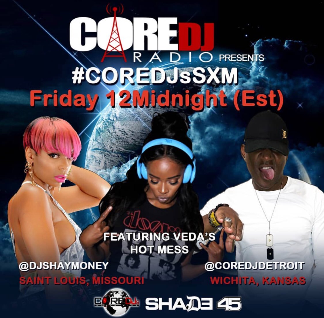 TUNE in this Friday as @CoreDJDetroit of the @CoreDJsWorlwide break MY record YOU CAN TELL on @Shade45 #COREDJsSXM #Coredjradio For May 18,  2018 At Midnight-2am est 9pm pst  @coredjpromo #Shade45 #SiriusXM  #DJDetroit @IAMTONYNEAL #TonyNeal @COREDJSKNO #DJSKNO @Siriusxmmills