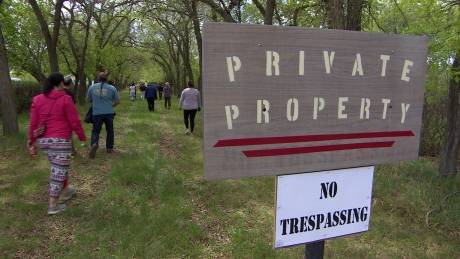 CBCCanada's tweet photo. Newly granted access to residential school cemetery holds deep meaning for Battleford event organizers https://t.co/9K9JyO6pPZ https://t.co/bnr8N8rC2k
