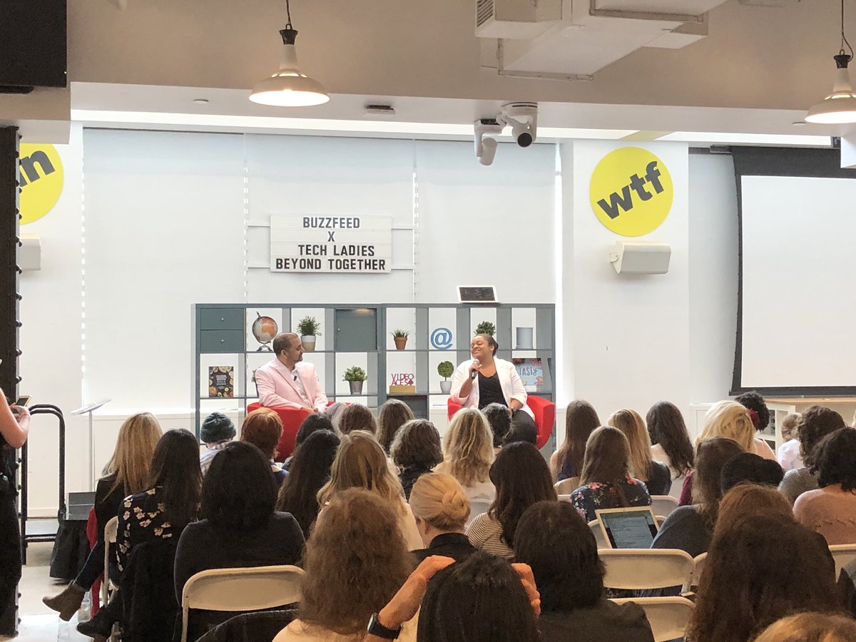 dheerja's tweet photo. Had an incredible time speaking at #BuzzfeedxTechLadies about our unique product culture and how we build audience-first at @theskimm! Thanks for having me, and for bringing some amazing women together @skamille @Spacekatgal @Bosefina @shani_o @suenacita1 @allisonveronica https://t.co/dXBATIpubt
