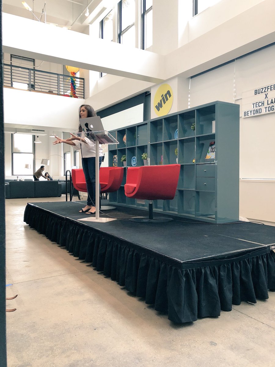 dheerja's tweet photo. Had an incredible time speaking at #BuzzfeedxTechLadies about our unique product culture and how we build audience-first at @theskimm! Thanks for having me, and for bringing some amazing women together @skamille @Spacekatgal @Bosefina @shani_o @suenacita1 @allisonveronica https://t.co/dXBATIpubt