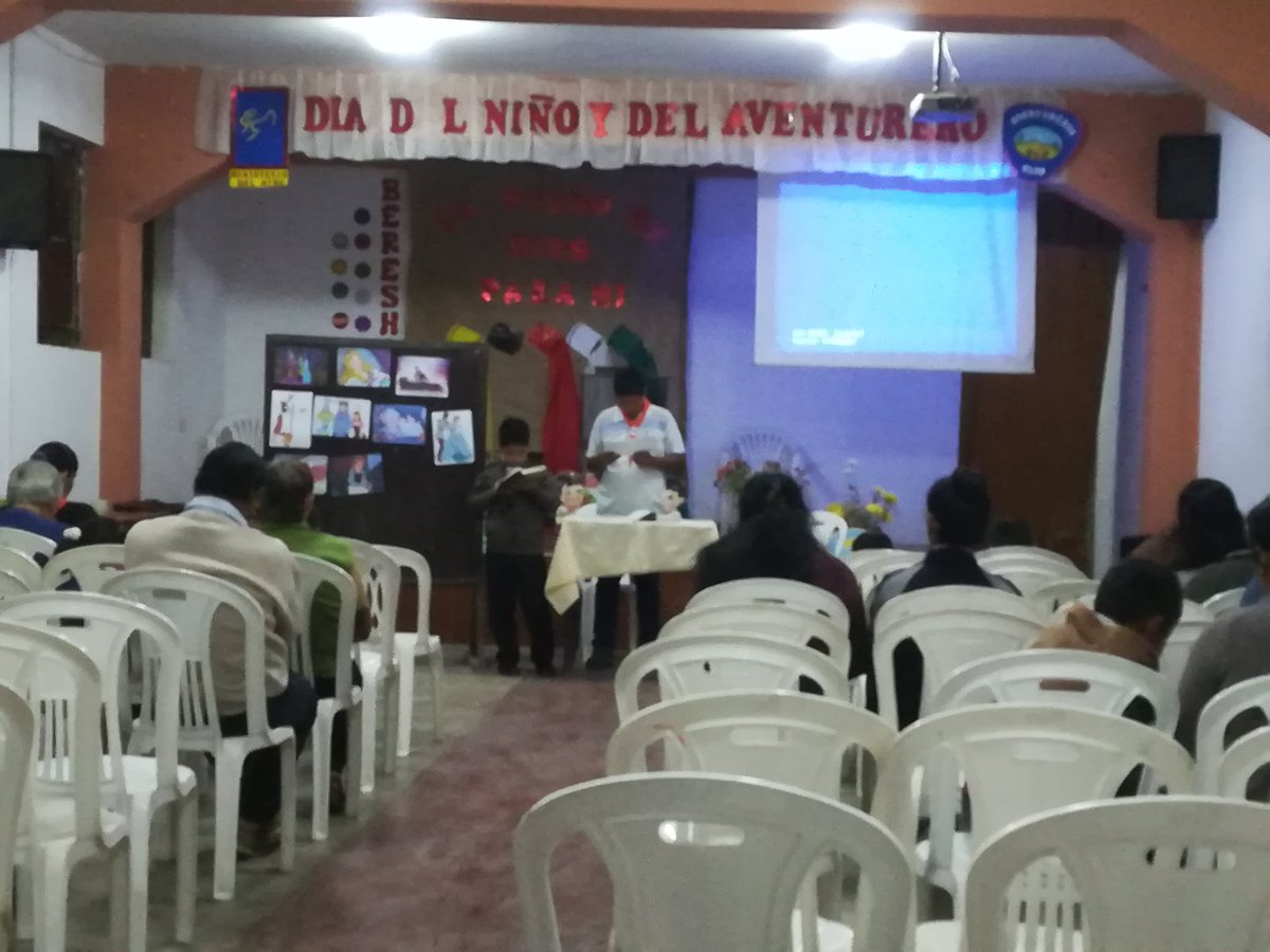 PrVMarquinaB's tweet photo. Club de Aventureros #Bershit en la Iglesia #Imperial #DMCañeteB en su última noche de la semana en el marco del #DiadelNiño #DiadelAventurero #ElSueñoDeDiosParaMí @AdventistasUPS @adventistasmpcs @infantildsa @aventurerosdsa @pinedobarboza @prsosthenes https://t.co/sZFu6donkU