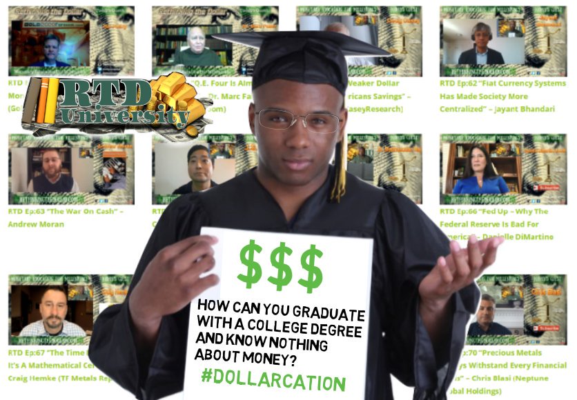RethinkinDollar's tweet image. It's unfortunate that millennials are the most monetarily &amp;amp; financially illiterate generation ever. Visit #RTDU to start your #Dollarcation -&amp;gt; Rethinkingthedollar.com/university