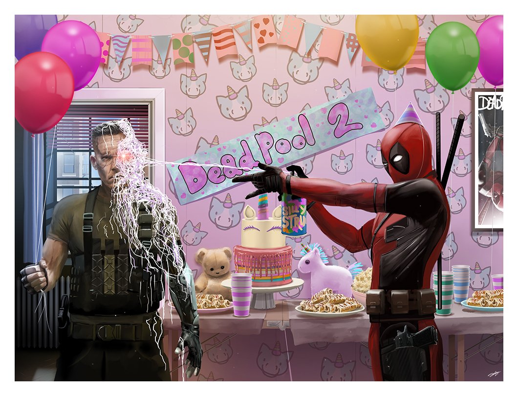 20thCenturyMY's tweet photo. Where's the party at? #MYDeadpool2 #FanArtFriday.
🎨: @andy_fairhurst https://t.co/5Zuh6Ra42R