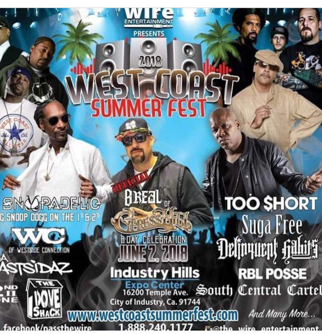 ErrinTaylor4's tweet photo. @djKSwindle @DjJluv1 Southcentral Cartel WC Snoop Dogg Too Short The Eastsidaz RBL Possie Suga Free Performing Westcoast Summer Fest It's Going Down June 2 In Killa Cali https://t.co/am5dij3fa2