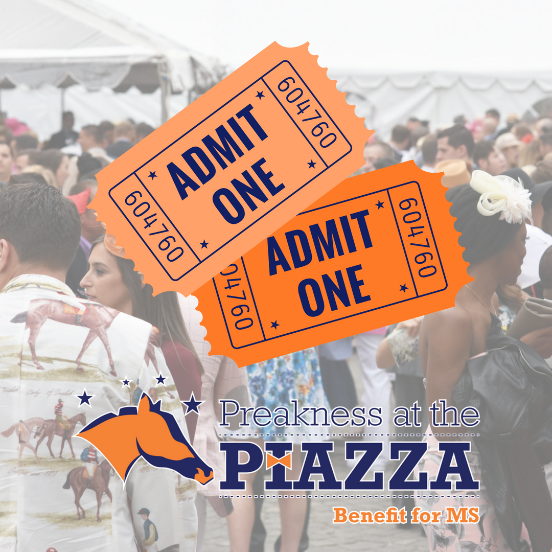 PreaknessPiazza's tweet photo. Didn't get your #PreaknessAtThePiazza tickets yet? No worries! You can still get them at the door tomorrow! Come have a great time with great people for a great cause! #PartyForACause #EndMS #PreaknessStakes https://t.co/OGVmMCoFlQ