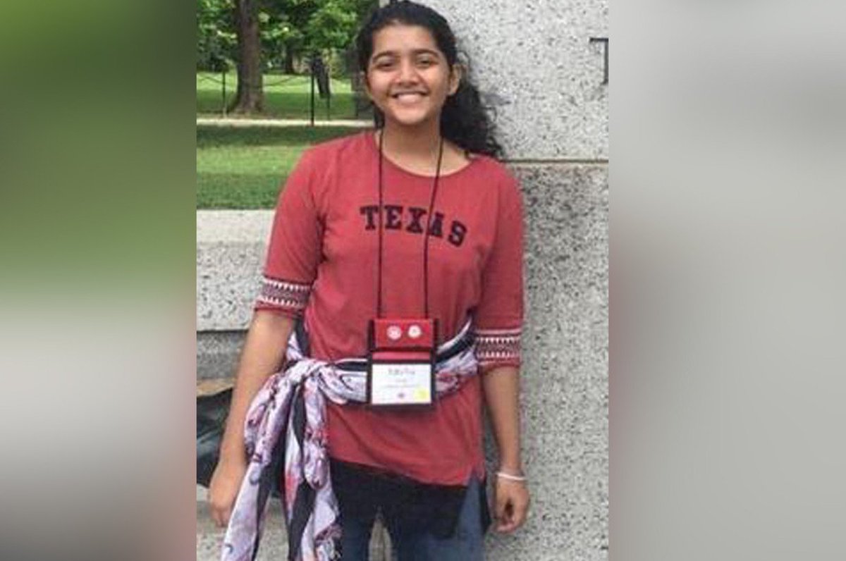 revfredsmall's tweet photo. Look in the smiling face of #SabikaSheikh &amp; weep. She came to our country to learn &amp; we're sending her home in a box. Her blood is on the hands of @NRA &amp; @realDonaldTrump who call Muslims terrorists but protect white US terrorists with guns. #SantaFe #GunControlNow @Emma4Change https://t.co/njr1IhVYoP