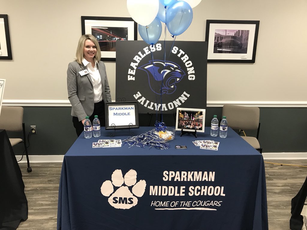 Proud to represent <a href="/SparkmanMiddle/">Sparkman Middle</a> at MCSS job fair. Lots of great new teachers entering the profession! #seethebest