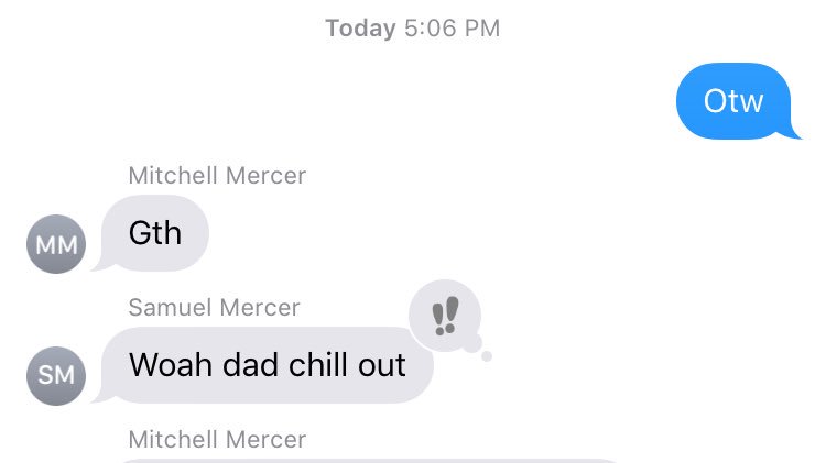 Family vacation begins with <a href="/mitchellmercer3/">Mitchell Mercer</a> telling me to go to hell #thanksdad