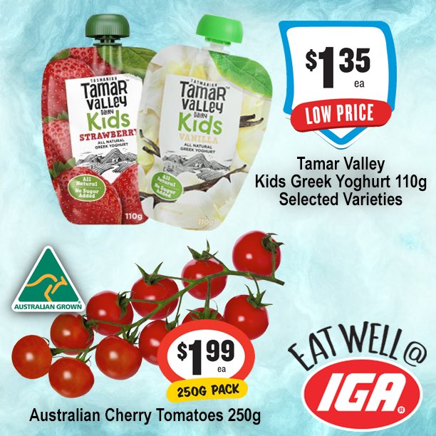 Try these delicious snack ideas on special this week <a href="/EatWellatIGA/">Eat Well @ IGA</a> stores! 🍊🍅🍊🍅 #eatwellatIGA