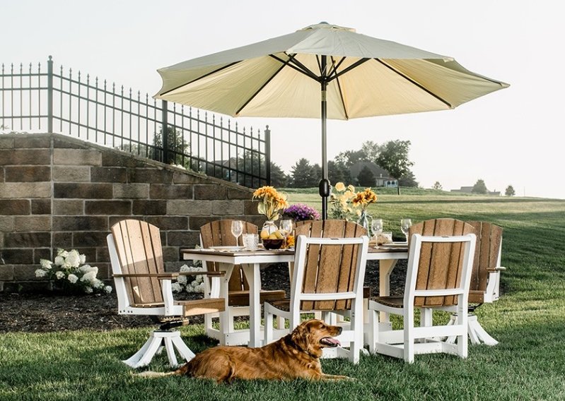 gooddegg's tweet photo. Want to host a great outdoor dinner party? Look no further than this beautiful recycled plastic 7 Piece Rectangular Patio Dining Set. You'll love how this all-in-one patio set's casual, classic charm sets the perfect scene for any outdoor gathering.

https://t.co/kgw4hXjCRB https://t.co/HTC5B4cbud