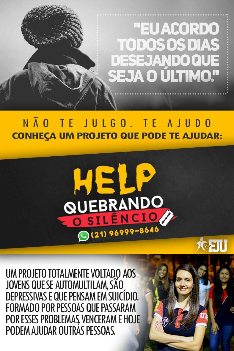 josy_marconi's tweet photo. Não desista de viver por conta dos problemas, Deus é com você!
#SaibaDizerNãoAoSuicídio
#Help
#FJURJ
#FJUAlcantara https://t.co/dFL2ZiAQ9H